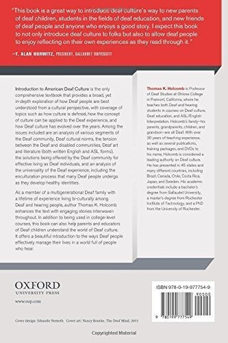 Introducción A La Cultura Sorda Americana (perspectivas