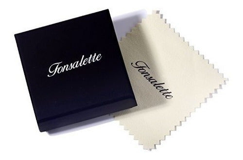 Fonsalette Llanura Colgante Collar De Plata Esterlina