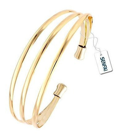 Senfai Multiusos De Moda Europea Cobre Exagerado Ancho