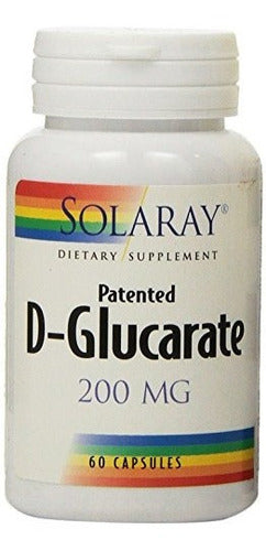 Solaray D-glucarato, 200 mg, 60 unidades