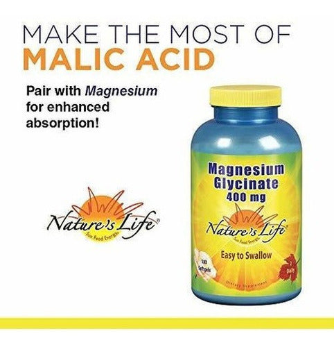 Ácido málico 800 mg - 100 pastillas