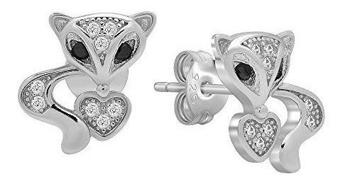 Aretes de botón De Plata Esterlina