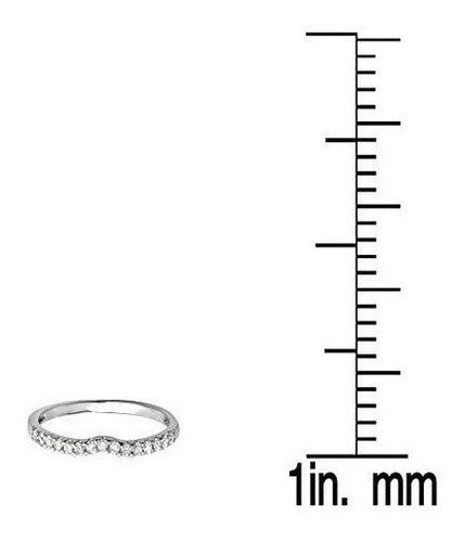 Anillo De Bodas de Oro Blanco 14k