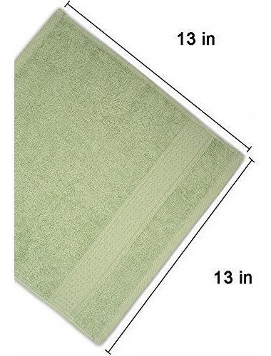 Paños faciales de algodón - 6 colores por juego, 13x13