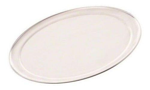 Bandeja plana para pizza, Plateado