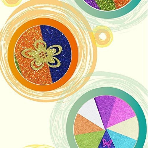 Papel Para Tarjetas Con Brillo, 20 Hojas Papel Sparkle