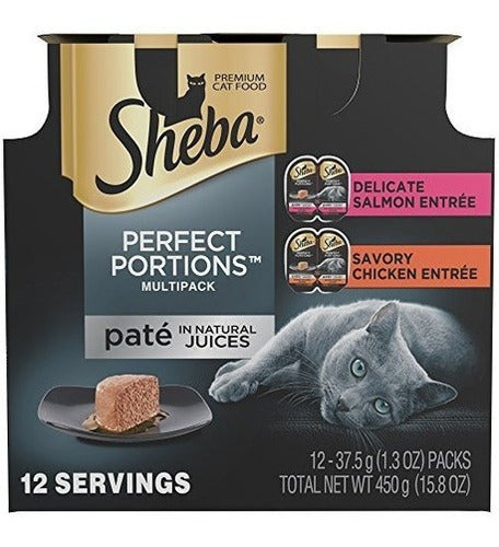 Sheba Perfect Portions Multipack De Pollo Y Salmón Entrée