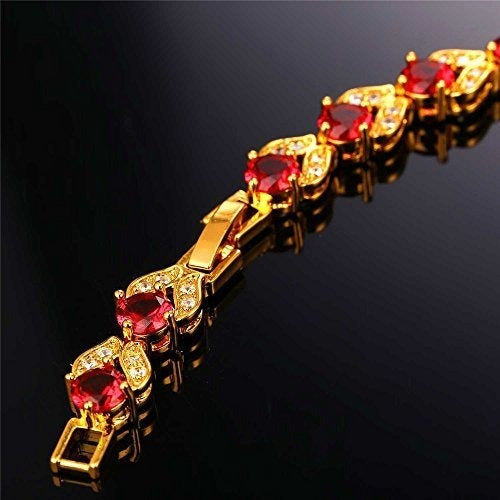 U7 Mujeres Moda Cristal Piedra De Nacimiento Joyas