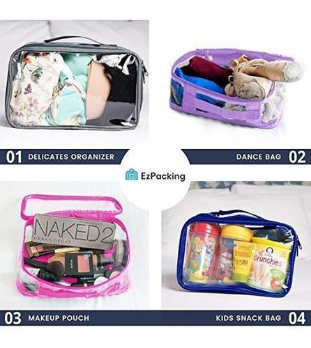 Bolsa De Maquillaje Transparente Para Artículos De Tocador