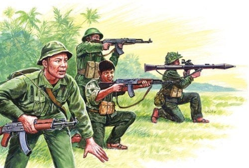 Ejército Vietnamita / soldados Vietcong Guerra De Vietnam