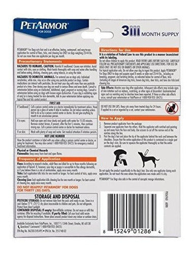 Petarmor Para Perros, Pulgas Y Garrapatas Para Perros
