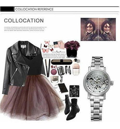 Reloj De Pulsera Para Mujer Color Plateado