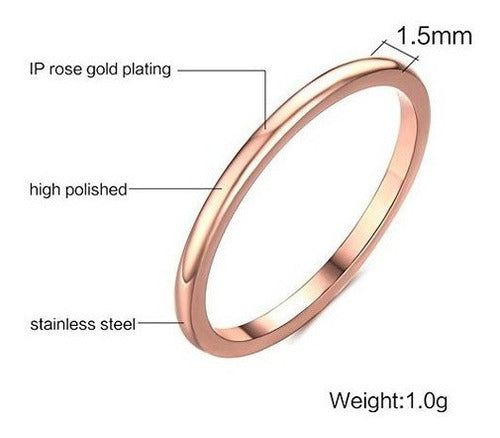 Anillo Apilable De Acero Inoxidable