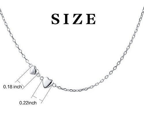 Joyería De Plata Esterlina Tiny Delicate Double Forever