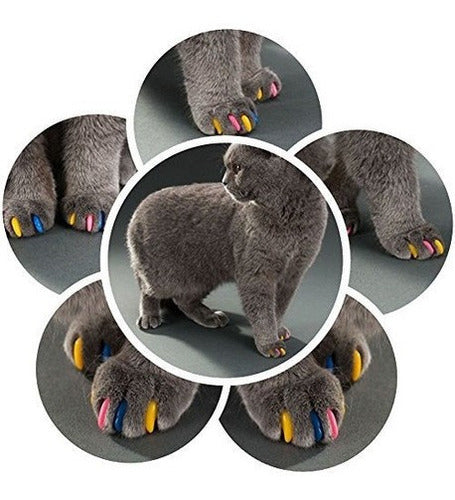 Pet Cat Kitty Garras Suaves Tapas Control