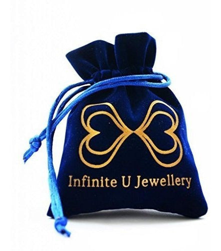 Pendientes Infinite U Huggie Aretes Pequeños De Plata De Ley