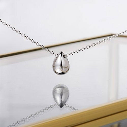 Fonsalette Llanura Colgante Collar De Plata Esterlina