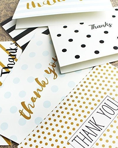 Tarjetas De Agradecimiento: 144 Notas De Agradecimiento