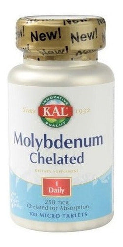 Kal 250 Mcg Tabletas De Quelados De Molibdeno, 100 Unidades