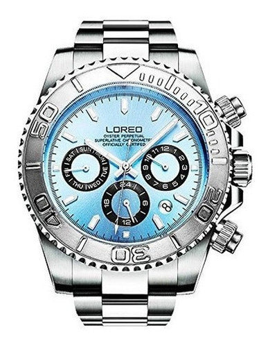 Reloj Cristal de zafiro Plata Acero inoxidable
