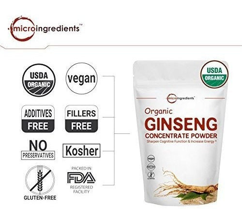 Raíz de ginseng orgánico de máxima resistencia 200