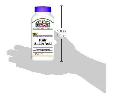 Tabletas diarias de aminoácidos del siglo XXI 120 unidades