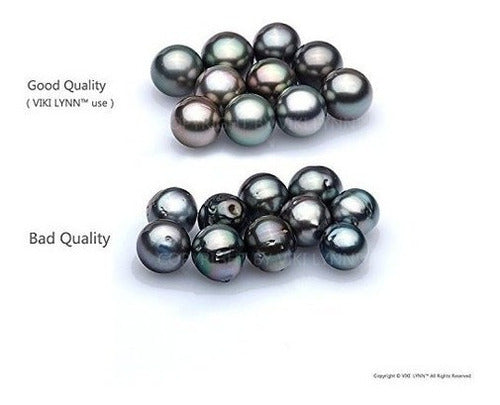 Collar Colgante De Perlas Negras