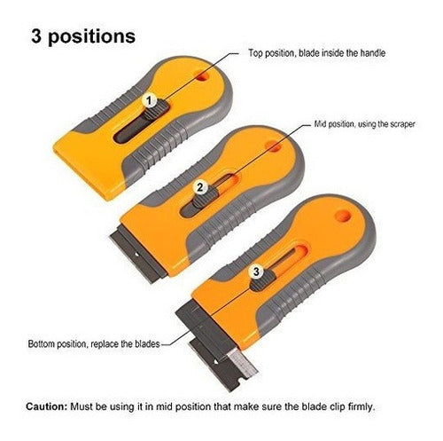 Cuchillo de utilidad para quitar pegantinas + 10 hojillas