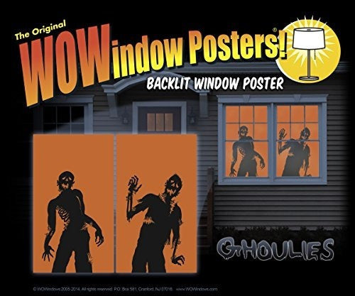 Wowindow Posters Siluetas De Ghoulies Halloween Window