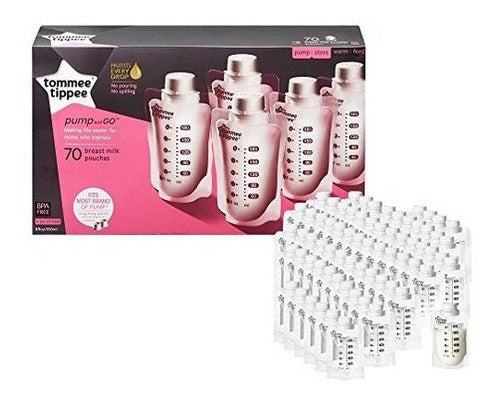 Bolsas de almacenamiento de leche, 70 unidades