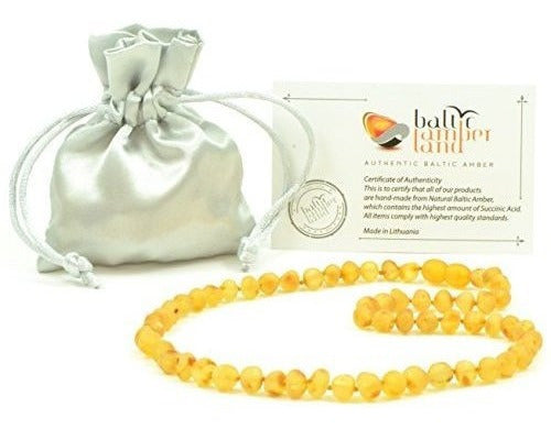Collar De Ámbar Crudo Para Adultos