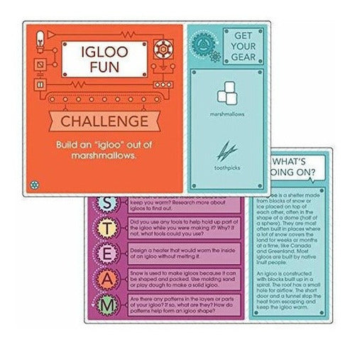 Seasonal Stem Desafíos Tarjetas de aprendizaje