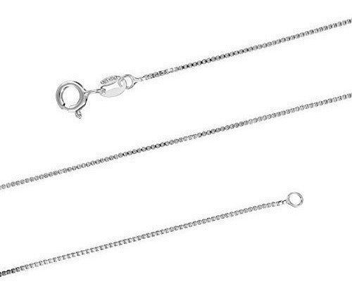 Collar De Cola De Ballena Llanura De Plata Esterlina, 18