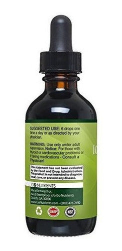 Suplemento De Yodo Naciente - Gotas Líquidas De Alta