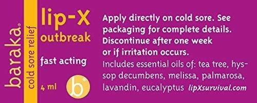 Alivio Para El Herpes Labial Baraka Lipx paquete De 1