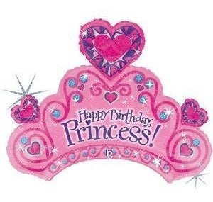 34 Pulgadas Feliz Cumpleaños Princesa Mylar