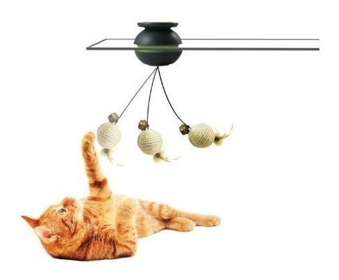 Juguete para gatos suspendido magnéticamente