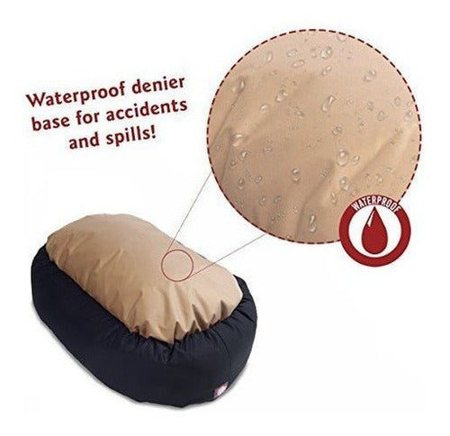 Cama Para Perros Blue & Sherpa Bagel De 40 Pulgadas