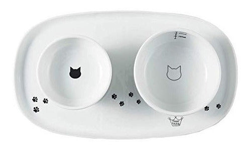 Bandeja Comedor doble para gatos