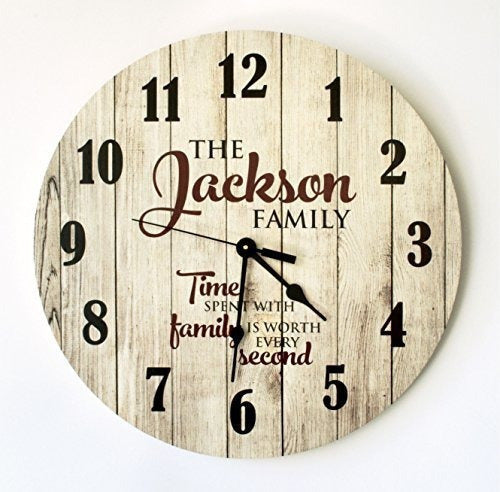 Reloj personalizado de madera