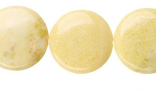 Granos Redondos Planos De Cristal De Cuarzo Soplado Piedras