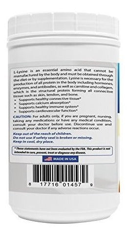 Polvo De Lisina Best Naturals, 1 Libra - 100% Puro