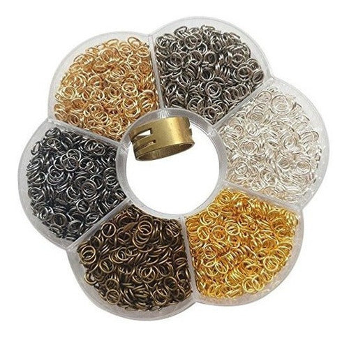 Caja 6 Colores 3000pcs Abrir El Anillo De