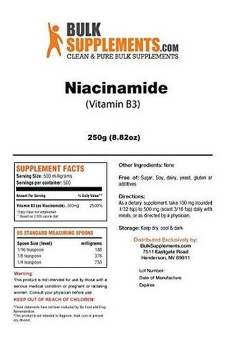 Suplementos A Granel Niacina vitamina B3 En Polvo