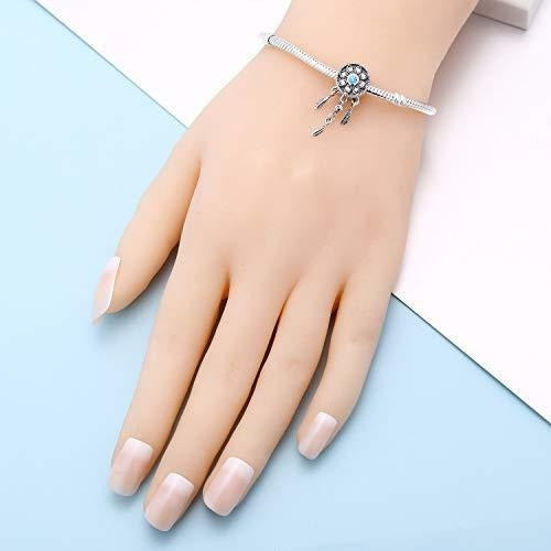 Colgante de cristal de plata