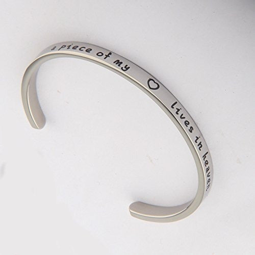 Kuiyai Brazalete De Un Pedazo De Mi Corazón Vive En El Cielo