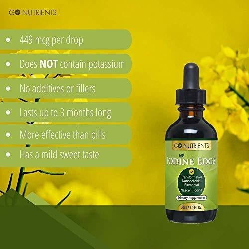 Suplemento De Yodo Naciente - Gotas Líquidas De Alta