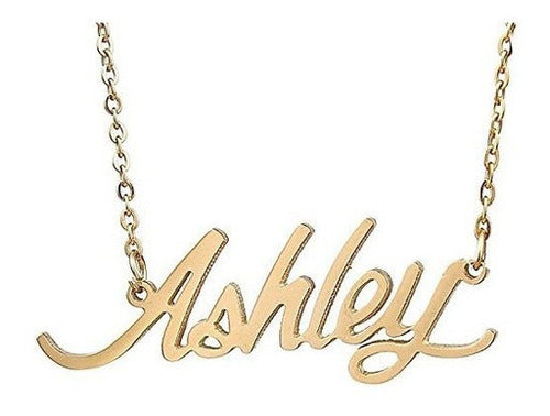 Collar De Nombre De Carrie Chapado En Oro