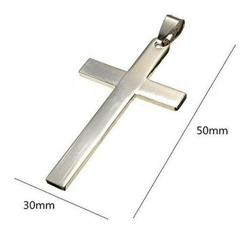 Jewelbeauty Collar Simple De Plata Con Colgante De Cruz