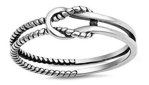 Anillo De Lazo De Nudo De Amor Infinito